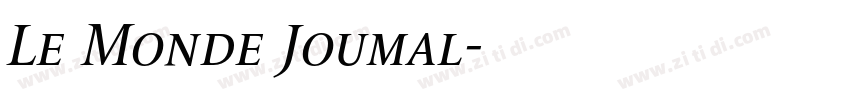 Le Monde Joumal字体转换